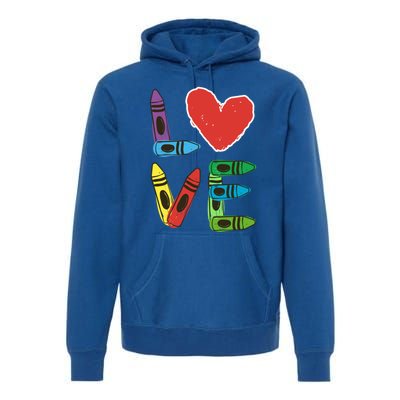 Prek Teacher Cute Gift Preschool Valentines Day Love Gift Premium Hoodie