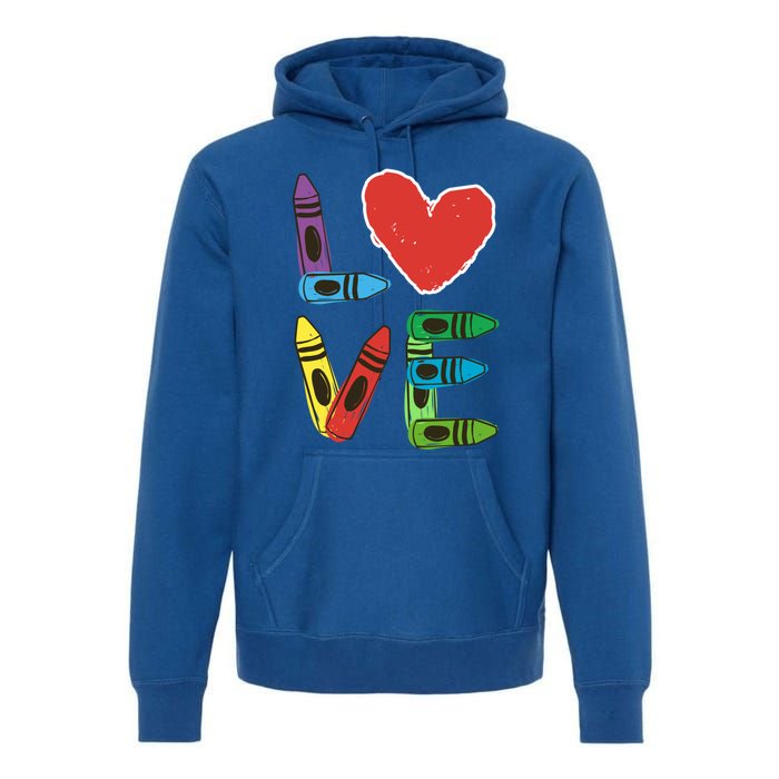 Prek Teacher Cute Gift Preschool Valentines Day Love Gift Premium Hoodie