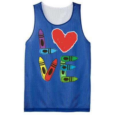 Prek Teacher Cute Gift Preschool Valentines Day Love Gift Mesh Reversible Basketball Jersey Tank