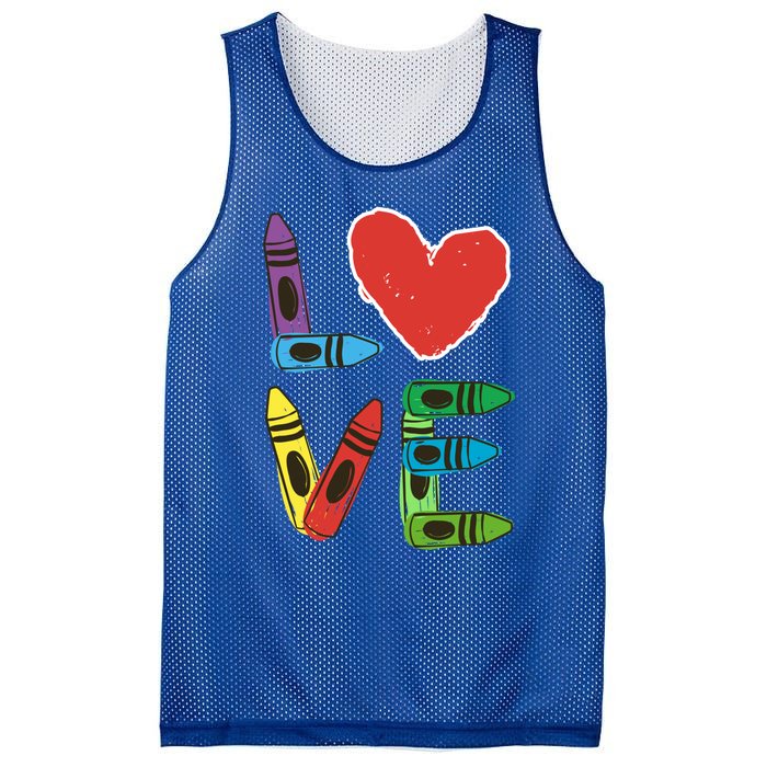 Prek Teacher Cute Gift Preschool Valentines Day Love Gift Mesh Reversible Basketball Jersey Tank