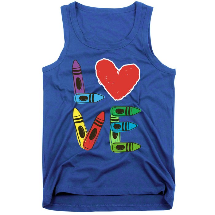 Prek Teacher Cute Gift Preschool Valentines Day Love Gift Tank Top