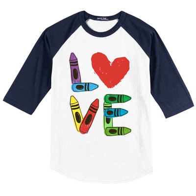 Prek Teacher Cute Gift Preschool Valentines Day Love Gift Baseball Sleeve Shirt