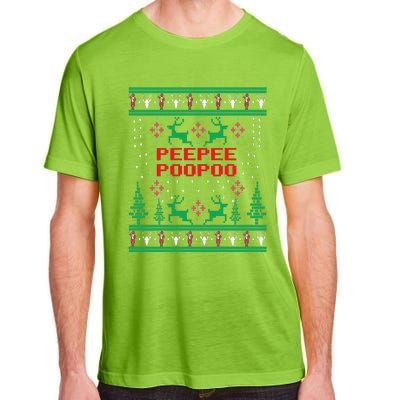 Peepeepoopoo Tacky Christmas Funny Xmas Ugly Sweater Adult ChromaSoft Performance T-Shirt