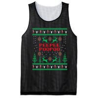 Peepeepoopoo Tacky Christmas Funny Xmas Ugly Sweater Mesh Reversible Basketball Jersey Tank