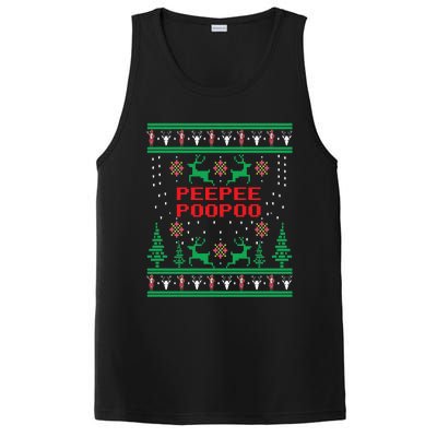 Peepeepoopoo Tacky Christmas Funny Xmas Ugly Sweater PosiCharge Competitor Tank