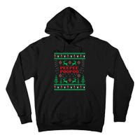 Peepeepoopoo Tacky Christmas Funny Xmas Ugly Sweater Tall Hoodie