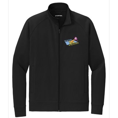 Pickleball Team Clothing No Bitchin In The Kitchen Gift Stretch Full-Zip Cadet Jacket