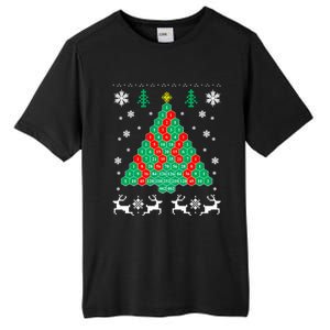 Pascals Triangle Christmas Tree Tall Fusion ChromaSoft Performance T-Shirt