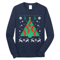 Pascals Triangle Christmas Tree Long Sleeve Shirt