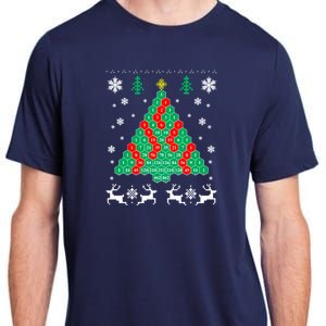 Pascals Triangle Christmas Tree Adult ChromaSoft Performance T-Shirt