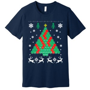 Pascals Triangle Christmas Tree Premium T-Shirt