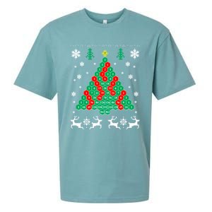 Pascals Triangle Christmas Tree Sueded Cloud Jersey T-Shirt