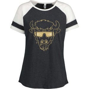 PRIME TIME Colorado Football Design Enza Ladies Jersey Colorblock Tee