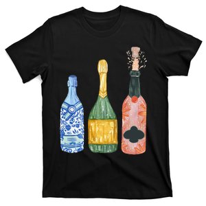 Pop The Champagne Champagne Bottles Gift T-Shirt