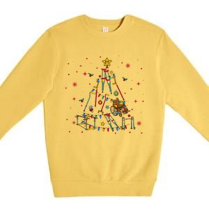 Physical Therapist Christmas Tree Premium Crewneck Sweatshirt