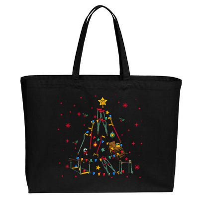 Physical Therapist Christmas Tree Cotton Canvas Jumbo Tote