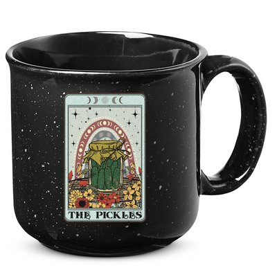 Pickles Tarot Card, Cottagecore Tarot Reader Reading 15oz Campfire Ceramic Mug