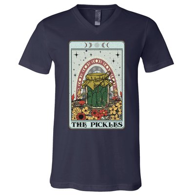 Pickles Tarot Card, Cottagecore Tarot Reader Reading V-Neck T-Shirt