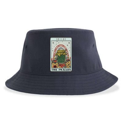 Pickles Tarot Card, Cottagecore Tarot Reader Reading Sustainable Bucket Hat