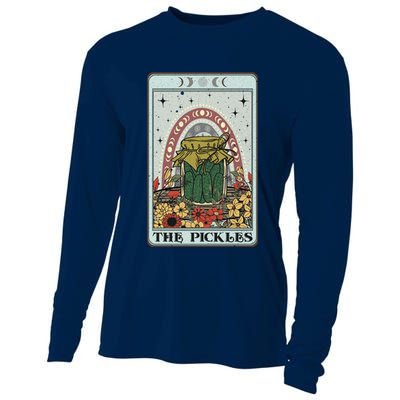 Pickles Tarot Card, Cottagecore Tarot Reader Reading Cooling Performance Long Sleeve Crew