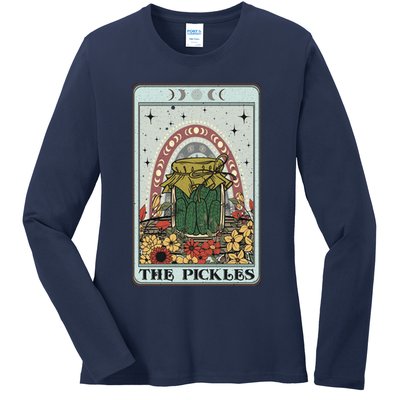 Pickles Tarot Card, Cottagecore Tarot Reader Reading Ladies Long Sleeve Shirt