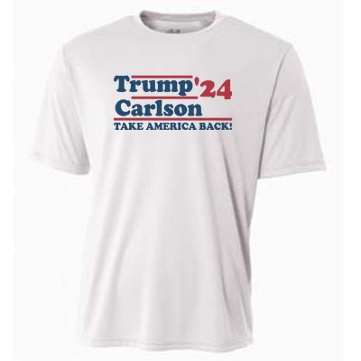 President Trump Carlson 2024 Take America Back Cooling Performance Crew T-Shirt