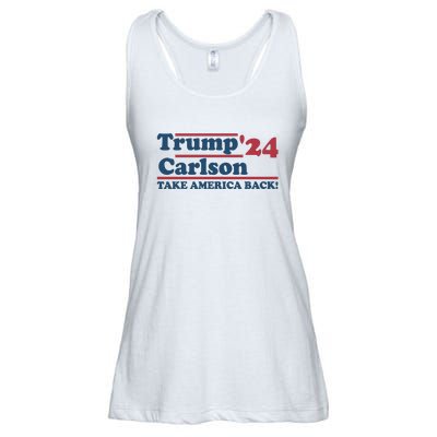 President Trump Carlson 2024 Take America Back Ladies Essential Flowy Tank