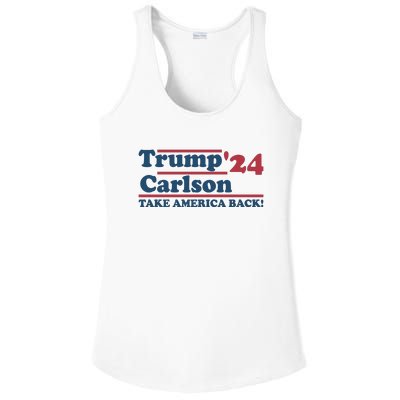 President Trump Carlson 2024 Take America Back Ladies PosiCharge Competitor Racerback Tank