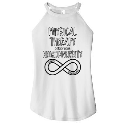 Physical Therapy Celebrates Neurodiversity Acceptance Autism Women’s Perfect Tri Rocker Tank