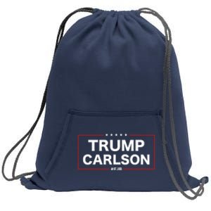 President Trump Carlson 2024 Election Pro America FJB Sweatshirt Cinch Pack Bag