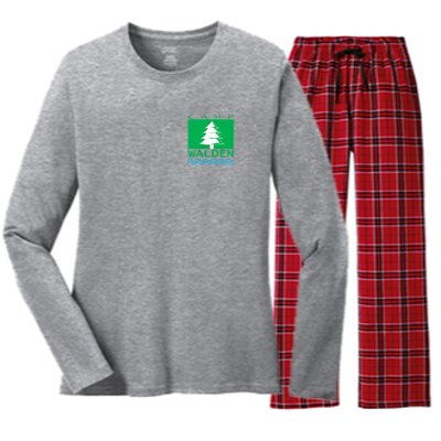 Parent Trap Camp Walden Logo Women's Long Sleeve Flannel Pajama Set 