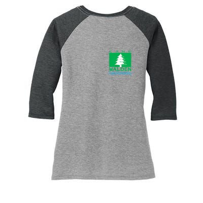 Parent Trap Camp Walden Logo Women's Tri-Blend 3/4-Sleeve Raglan Shirt