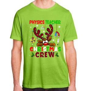 Physics Teacher Christmas Crew Xmas Reindeer Red Color Lover Gift Adult ChromaSoft Performance T-Shirt