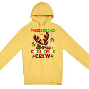 Physics Teacher Christmas Crew Xmas Reindeer Red Color Lover Gift Premium Pullover Hoodie