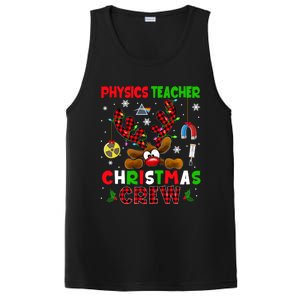 Physics Teacher Christmas Crew Xmas Reindeer Red Color Lover Gift PosiCharge Competitor Tank