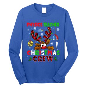 Physics Teacher Christmas Crew Xmas Reindeer Red Color Lover Gift Long Sleeve Shirt