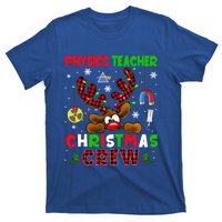 Physics Teacher Christmas Crew Xmas Reindeer Red Color Lover Gift T-Shirt