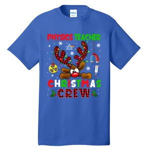 Physics Teacher Christmas Crew Xmas Reindeer Red Color Lover Gift Tall T-Shirt