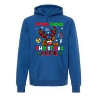 Physics Teacher Christmas Crew Xmas Reindeer Red Color Lover Gift Premium Hoodie