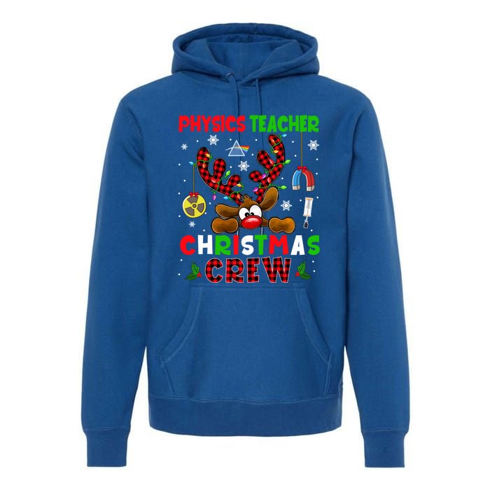 Physics Teacher Christmas Crew Xmas Reindeer Red Color Lover Gift Premium Hoodie