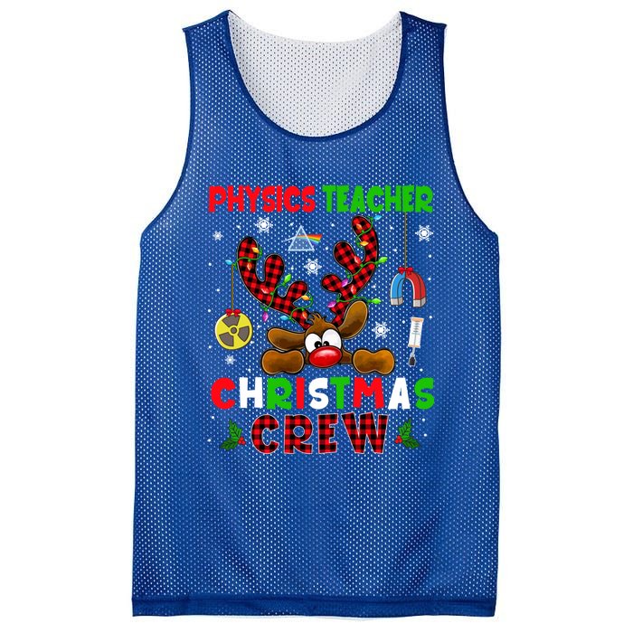 Physics Teacher Christmas Crew Xmas Reindeer Red Color Lover Gift Mesh Reversible Basketball Jersey Tank