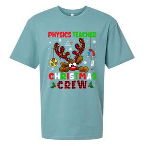 Physics Teacher Christmas Crew Xmas Reindeer Red Color Lover Gift Sueded Cloud Jersey T-Shirt