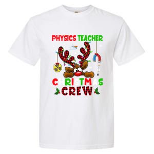 Physics Teacher Christmas Crew Xmas Reindeer Red Color Lover Gift Garment-Dyed Heavyweight T-Shirt