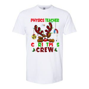 Physics Teacher Christmas Crew Xmas Reindeer Red Color Lover Gift Softstyle CVC T-Shirt