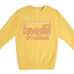 Purriodic Table Cat Funny Premium Crewneck Sweatshirt