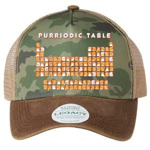 Purriodic Table Cat Funny Legacy Tie Dye Trucker Hat