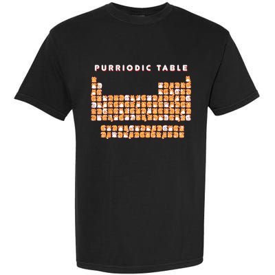 Purriodic Table Cat Funny Garment-Dyed Heavyweight T-Shirt