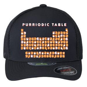 Purriodic Table Cat Funny Flexfit Unipanel Trucker Cap