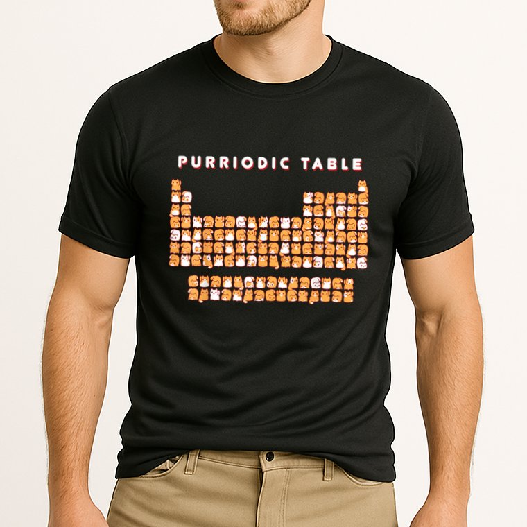 Purriodic Table Cat Funny Performance Shirt