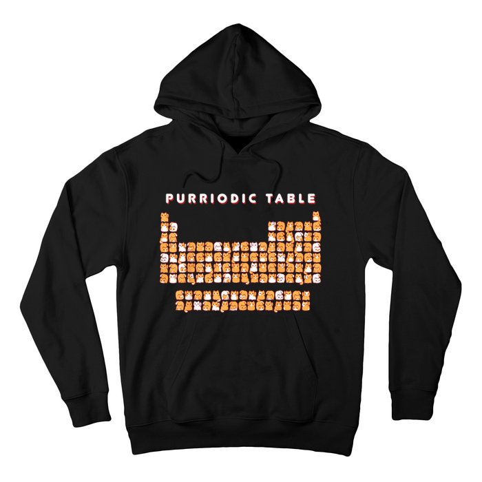 Purriodic Table Cat Funny Hoodie